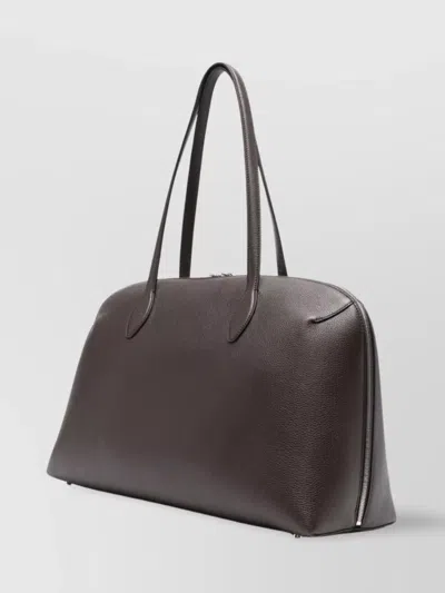 Totême Grained-leather Tote Bag