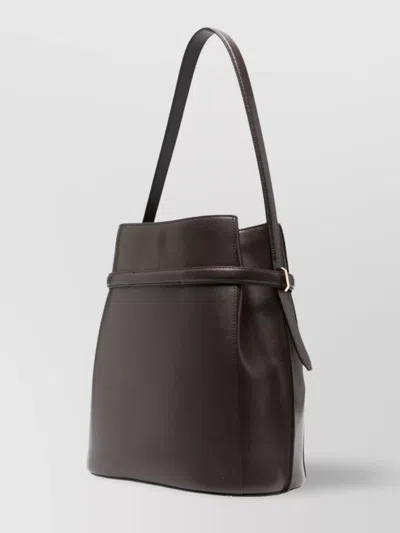 Totême Bucket Bag Leather Strap Belted