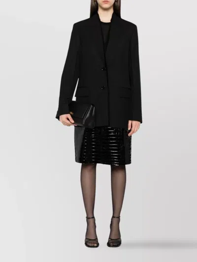 Totême Single-breasted Wool Jacket With Notched Lapels