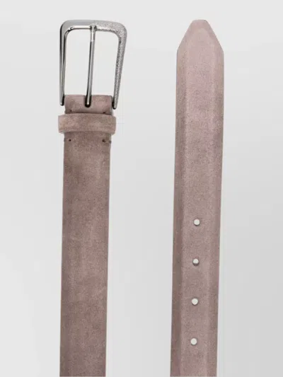 Brunello Cucinelli Calf Suede Adjustable Length Belt