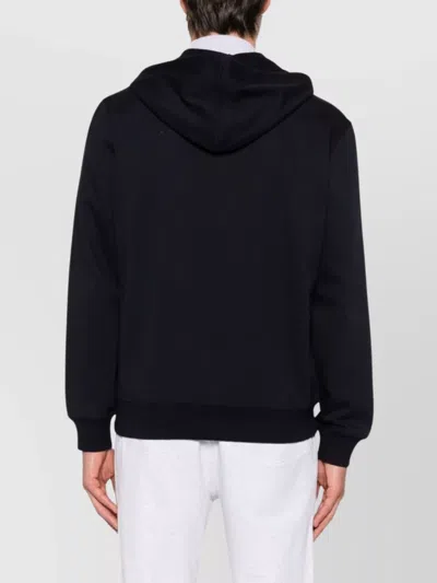 Brunello Cucinelli Men Cotton Zipped Hoodie In Black