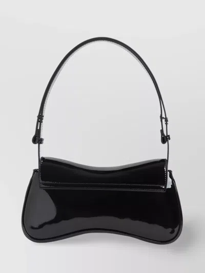 Diesel Adjustable Asymmetric Glossy Shoulder Bag