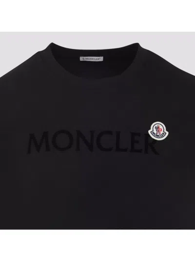 Moncler Men T-shirt With Flocked Cotton Logo