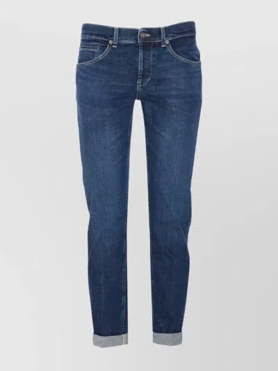 Dondup Skinny Fit Trousers Rolled Cuffs