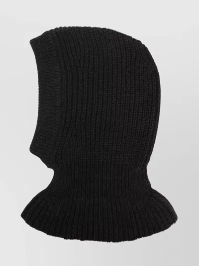 Lemaire Hood Hat Balaclava Design Knitted Ribbed