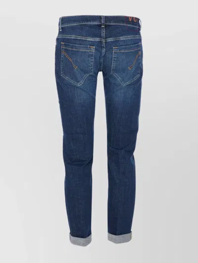 Dondup Skinny Fit Trousers Rolled Cuffs