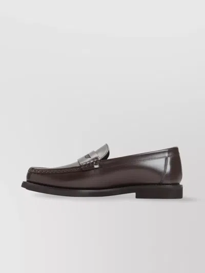 Brunello Cucinelli Leather Penny Slot Loafers