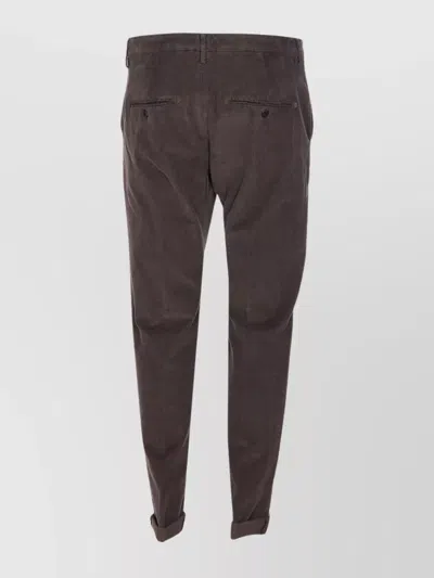 Dondup Brown Corduroy Jeans With Tailored Fit In Brown