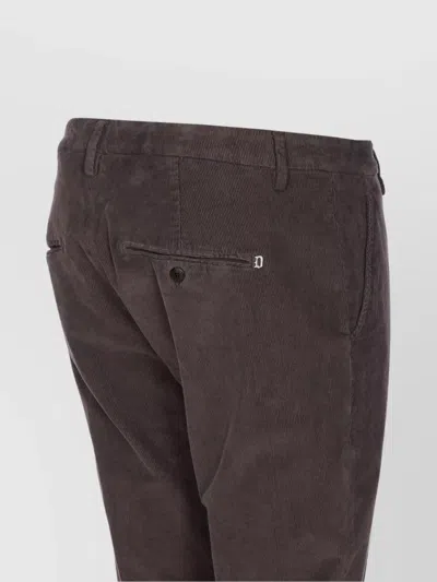 Dondup Brown Corduroy Jeans With Tailored Fit In Brown