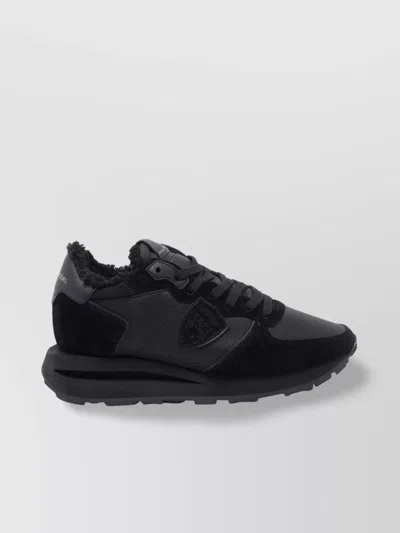 Philippe Model Low Top Sneakers Padded Collar In Black