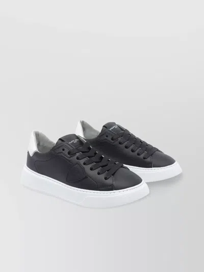 Philippe Model Low Top Leather Sneakers