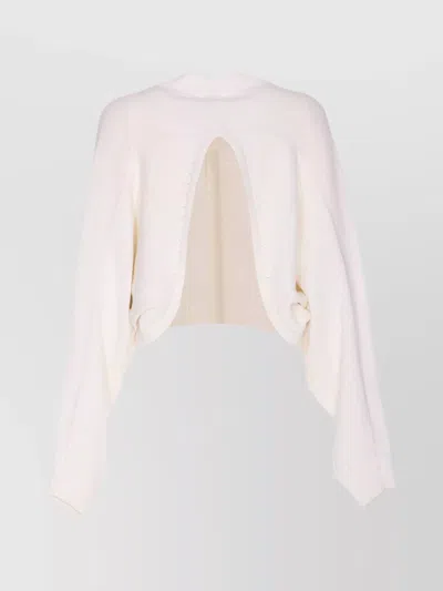 Alaïa Open Back Knit Crewneck Sweater