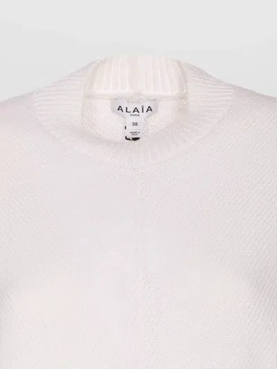 Alaïa Open Back Knit Crewneck Sweater