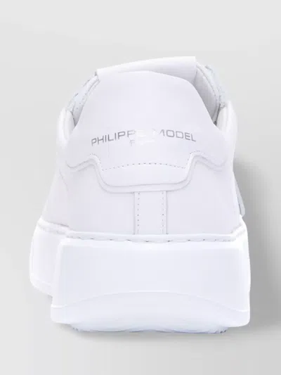 Philippe Model Low Top Rubber Sole Sneakers