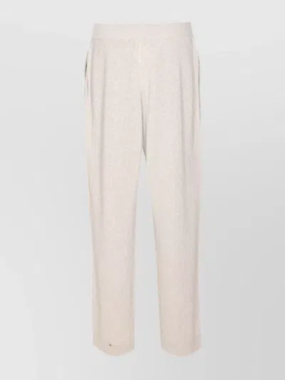 Brunello Cucinelli Flared Trousers Ribbed Elasticized Waist