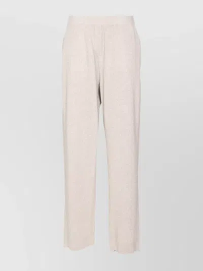 Brunello Cucinelli Flared Trousers Ribbed Elasticized Waist