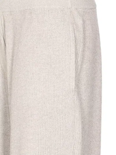 Brunello Cucinelli Flared Trousers Ribbed Elasticized Waist