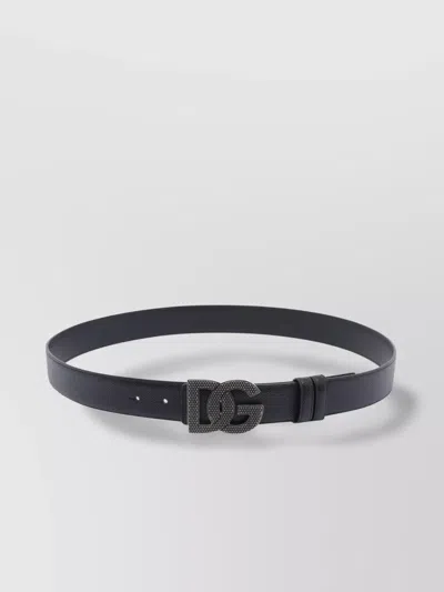 Dolce & Gabbana Dolce&gabbana Men Reversible Dg Logo Belt In Blue