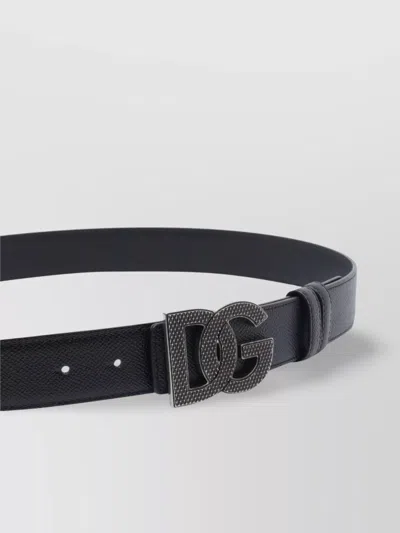 Dolce & Gabbana Dolce&gabbana Men Reversible Dg Logo Belt In Blue
