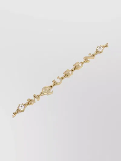 Alexander Mcqueen Chain Link Bracelet Crystal Accents