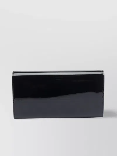 Jimmy Choo Chain Strap Metallic Accent Clutch Bag