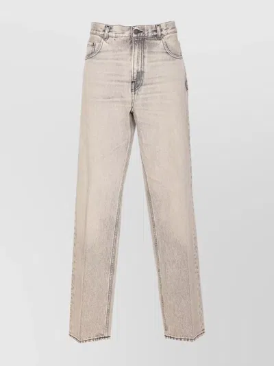 Haikure 5-pocket Trousers With Belt Loops And Contrast Stitching In Gray