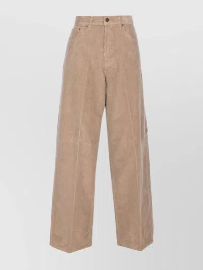 Haikure Corduroy Fabric Wide Fit Trousers In Multi