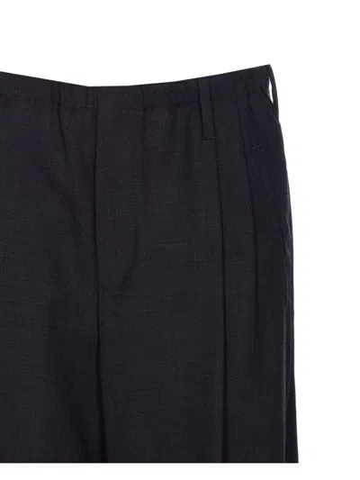 Brunello Cucinelli Sartorial Track Trousers In Fluid Twill Wool Crepe