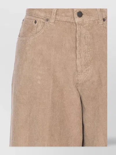 Haikure Corduroy Fabric Wide Fit Trousers In Multi