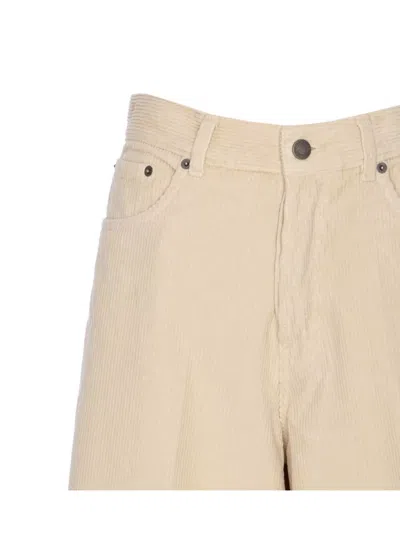 Haikure Wide Leg Trousers With Rivet Accents In Nude
