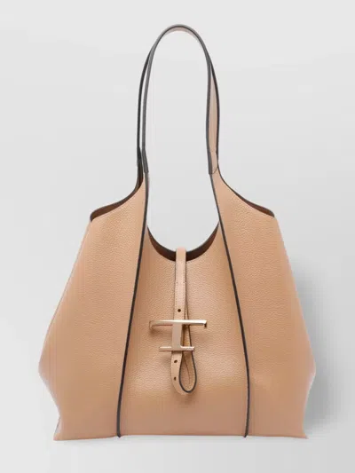 Tod's Trimmed Texture Tote Handles