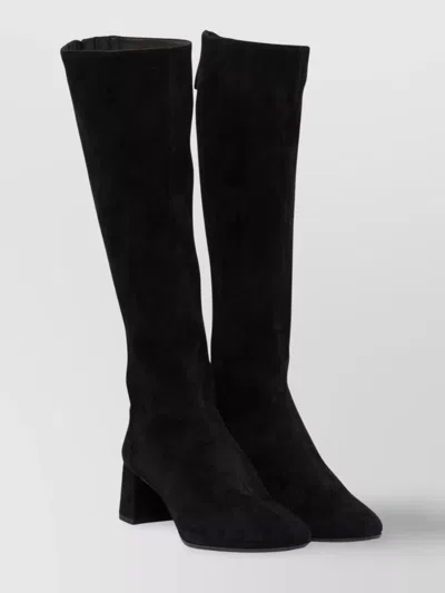 Aquazzura High Block Heel Knee-high Suede Boots