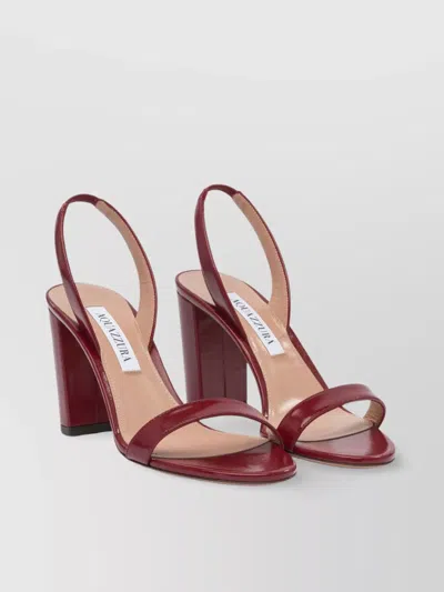 Aquazzura Round Toe High Heel Sandals