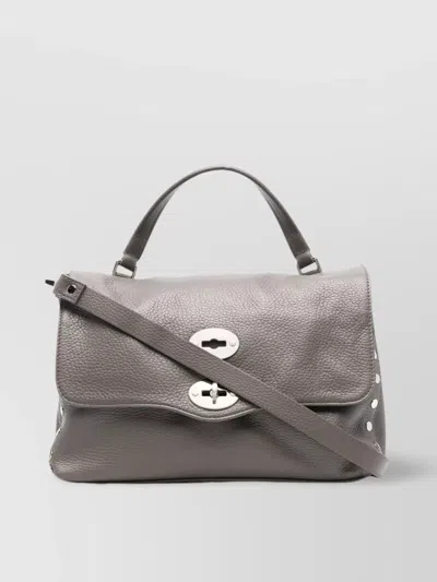 Zanellato Leather Cross-body Bag Metal Studs