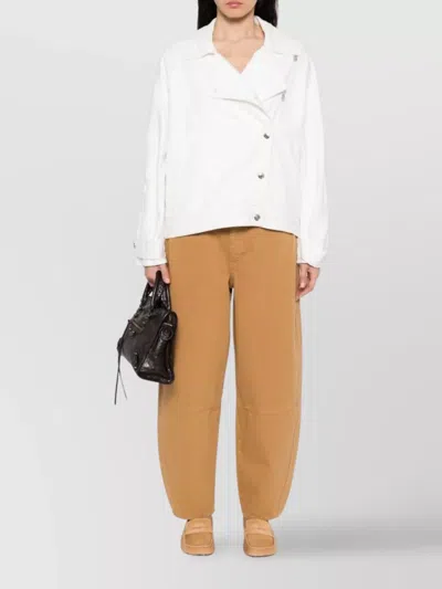 Frame Wide Leg Jeans With Belt Loops