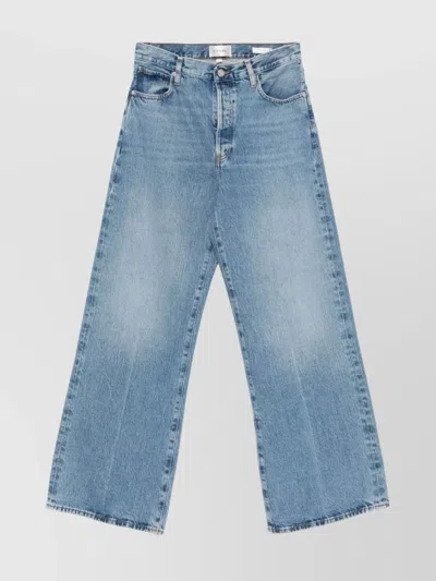 Frame Loose Wide Leg Jeans In Regenerated Cotton