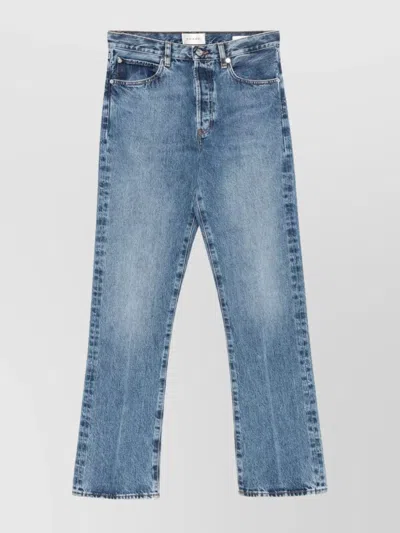 Frame The Long Straight Leg Jeans In Blue