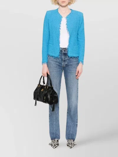 Frame The Long Straight Leg Jeans In Blue