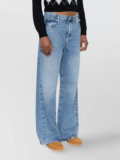 Frame Loose Wide Leg Jeans In Regenerated Cotton