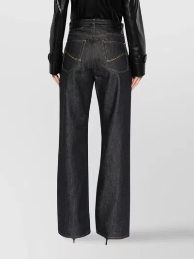 Stella Mccartney Jeans With Key Details Finished In Leather