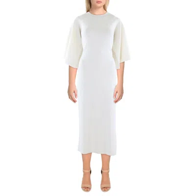 Ted Baker Womens Slit Viscose Bodycon Dress In White