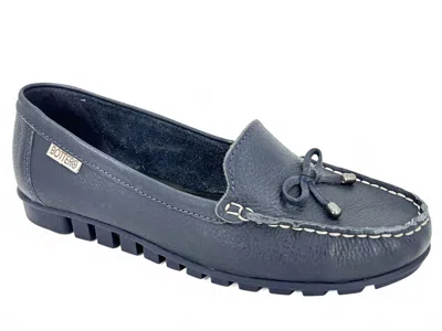 Bottero Women Moana 601 Moccasin In Navy