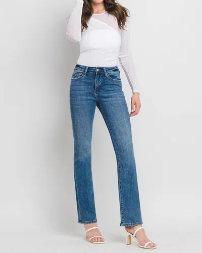 Vervet By Flying Monkey Stephanie High Rise Bootcut Denim Jean In Blue