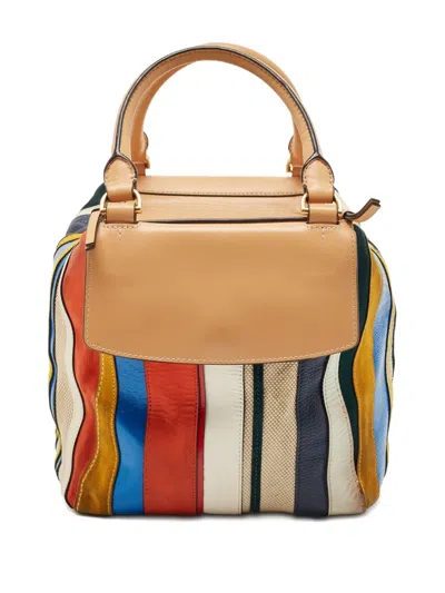 Pre-owned Tory Burch  Striped Tote Bag