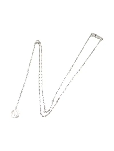Pre-owned Cartier 2010s 18k White Gold Love Pastille Diamond Necklace