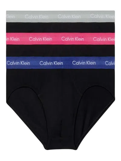 Calvin Klein Underwear Logo-waistband Briefs (pack Of Three) In Black