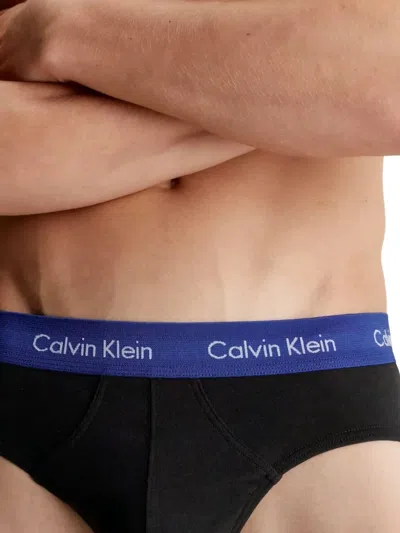 Calvin Klein Underwear Logo-waistband Briefs (pack Of Three) In Black