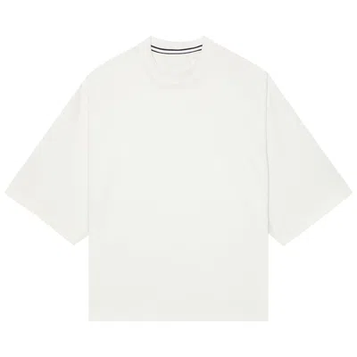 Pre-owned Nike Sportswear Tech Fleece Reimagined Oversized Short-sleeve Sweatshirt 'sail' | Cream | Men's Size