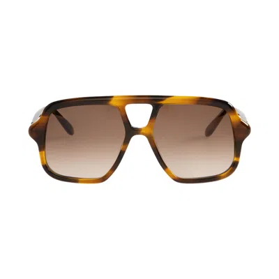 Pre-owned Loewe Aviator Sunglasses 'tortoise' | Brown | Men's Size Onesize