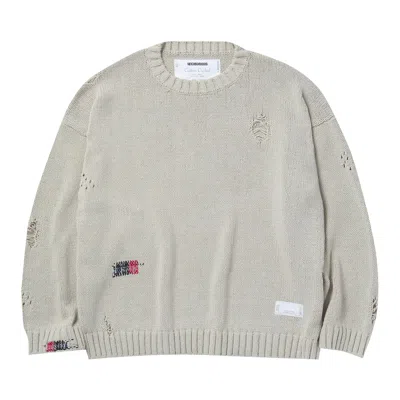 Pre-owned Neighborhood Savege Knit Sweater 'ivory' | Cream | Men's Size L In White